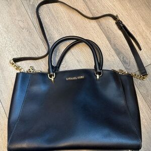 Michael Kors Black Leather Handbag